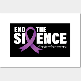 End The Silence Domestic Violence Awareness Posters and Art